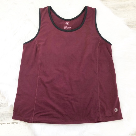 Full Beauty Sport Tank Tops 1-Maroon 1-Teal  14/16 - Picture 6 of 14
